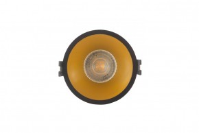 DK3026-BG Встраиваемый светильник, IP 20, 10 Вт, GU5.3, LED, черный/золотой, пластик в Советском - sovetskiy.ok-mebel.com | фото 1