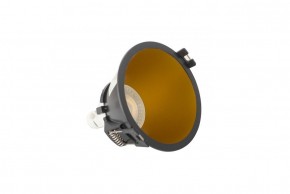 DK3026-BG Встраиваемый светильник, IP 20, 10 Вт, GU5.3, LED, черный/золотой, пластик в Советском - sovetskiy.ok-mebel.com | фото 5