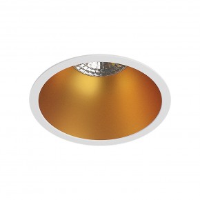 DK3026-WG Встраиваемый светильник, IP 20, 10 Вт, GU5.3, LED, белый/золотой, пластик в Советском - sovetskiy.ok-mebel.com | фото