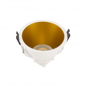 DK3026-WG Встраиваемый светильник, IP 20, 10 Вт, GU5.3, LED, белый/золотой, пластик в Советском - sovetskiy.ok-mebel.com | фото 2