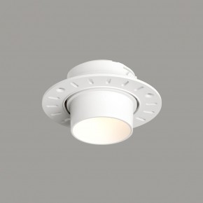 DK3056-WH Встраиваемый светильник под шпатлевку, IP20, до 15 Вт, LED, GU5,3, белый, пластик в Советском - sovetskiy.ok-mebel.com | фото 1