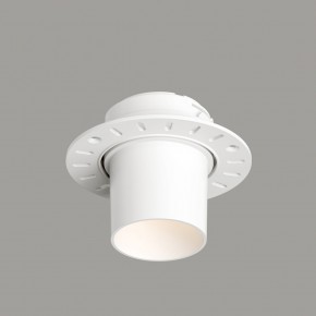 DK3057-WH Встраиваемый светильник под шпатлевку, IP20, до 15 Вт, LED, GU5,3, белый, пластик в Советском - sovetskiy.ok-mebel.com | фото