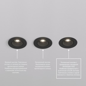 DK3061-BBR Встраиваемый светильник, IP 20, 10 Вт, GU5.3, LED, черный/бронзовый, пластик в Советском - sovetskiy.ok-mebel.com | фото 4