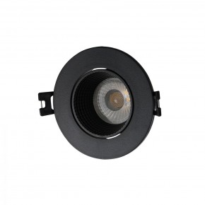 DK3061-BK Встраиваемый светильник, IP 20, 10 Вт, GU5.3, LED, черный/черный, пластик в Советском - sovetskiy.ok-mebel.com | фото