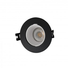 DK3061-BK+WH Встраиваемый светильник, IP 20, 10 Вт, GU5.3, LED, черный/белый, пластик в Советском - sovetskiy.ok-mebel.com | фото