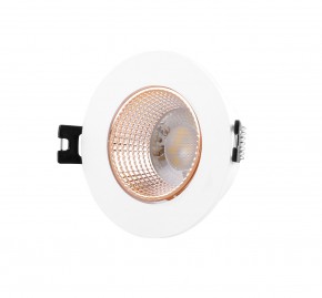 DK3061-WBR Встраиваемый светильник, IP 20, 10 Вт, GU5.3, LED, белый/бронзовый, пластик в Советском - sovetskiy.ok-mebel.com | фото