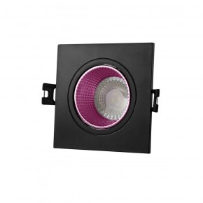 DK3071-BK+PI Встраиваемый светильник, IP 20, 10 Вт, GU5.3, LED, черный/розовый, пластик в Советском - sovetskiy.ok-mebel.com | фото