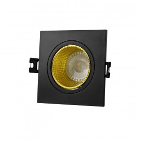 DK3071-BK+YE Встраиваемый светильник, IP 20, 10 Вт, GU5.3, LED, черный/желтый, пластик в Советском - sovetskiy.ok-mebel.com | фото