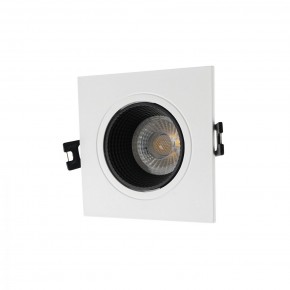 DK3071-WH+BK Встраиваемый светильник, IP 20, 10 Вт, GU5.3, LED, белый/черный, пластик в Советском - sovetskiy.ok-mebel.com | фото