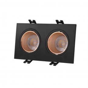 DK3072-BBR Встраиваемый светильник, IP 20, 10 Вт, GU5.3, LED, черный/бронзовый, пластик в Советском - sovetskiy.ok-mebel.com | фото