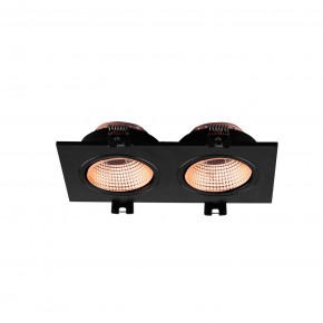 DK3072-BBR Встраиваемый светильник, IP 20, 10 Вт, GU5.3, LED, черный/бронзовый, пластик в Советском - sovetskiy.ok-mebel.com | фото 2