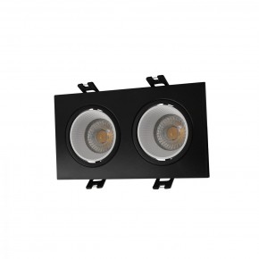 DK3072-BK+WH Встраиваемый светильник, IP 20, 10 Вт, GU5.3, LED, черный/белый, пластик в Советском - sovetskiy.ok-mebel.com | фото