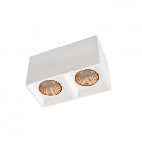 DK3085-WH+BR Светильник накладной IP 20, 10 Вт, GU5.3, LED, белый/бронзовый, пластик в Советском - sovetskiy.ok-mebel.com | фото