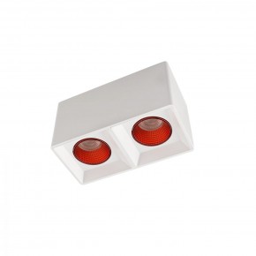 DK3085-WH+RD Светильник накладной IP 20, 10 Вт, GU5.3, LED, белый/красный, пластик в Советском - sovetskiy.ok-mebel.com | фото