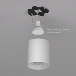 DK3090-WH Светильник накладной IP 20, 10 Вт, GU5.3, LED, белый/белый, пластик в Советском - sovetskiy.ok-mebel.com | фото 2