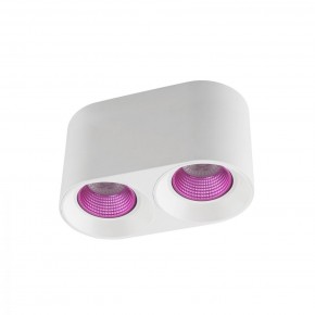 DK3096-WH+PI Светильник накладной IP 20, 10 Вт, GU5.3, LED, белый/розовый, пластик в Советском - sovetskiy.ok-mebel.com | фото