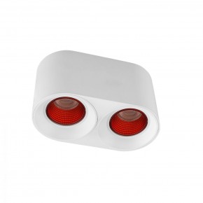 DK3096-WH+RD Светильник накладной IP 20, 10 Вт, GU5.3, LED, белый/красный, пластик в Советском - sovetskiy.ok-mebel.com | фото
