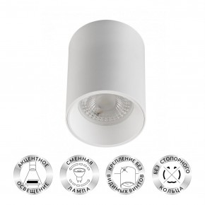 DK3110-WH Светильник накладной IP 20, 10 Вт, GU5.3, LED, белый, пластик в Советском - sovetskiy.ok-mebel.com | фото