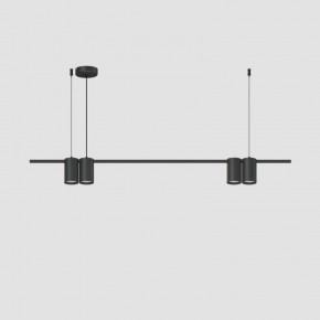 DK4061-BK Подвесной светильник ORBIT, IP20, 4xGU10 LED до 15 Вт, черный матовый, алюминий в Советском - sovetskiy.ok-mebel.com | фото 2