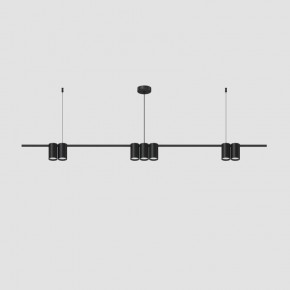 DK4063-BK Подвесной светильник ORBIT, IP20, 7xGU10 LED до 15 Вт, черный матовый, алюминий в Советском - sovetskiy.ok-mebel.com | фото 2