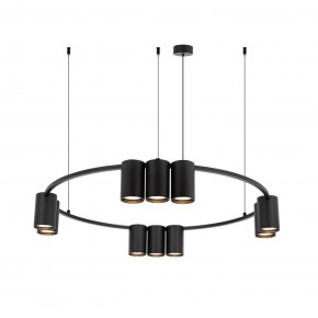 DK4065-BK Подвесной светильник ORBIT, IP20, 10xGU10 LED до 15 Вт, черный матовый, алюминий в Советском - sovetskiy.ok-mebel.com | фото 3