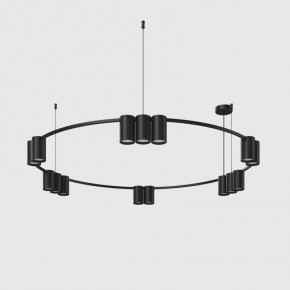 DK4067-BK Подвесной светильник ORBIT, IP20, 15xGU10 LED до 15 Вт, черный матовый, алюминий в Советском - sovetskiy.ok-mebel.com | фото 2
