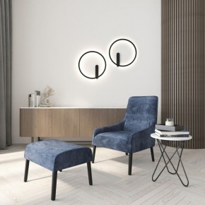 DK5035-BK Бра ROUND со светодиодом, IP20, 24W, 3000/4000/6500K, черный, алюминий в Советском - sovetskiy.ok-mebel.com | фото 8