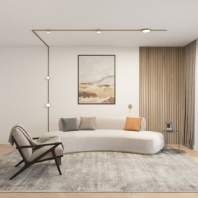 DK5072-SB Бра SHINE WALL со светодиодом, D104*H68, IP20, 3000К, 3W, RA?90, сатинированная латунь, алюминий в Советском - sovetskiy.ok-mebel.com | фото 5
