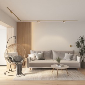 DK5072-SB Бра SHINE WALL со светодиодом, D104*H68, IP20, 3000К, 3W, RA?90, сатинированная латунь, алюминий в Советском - sovetskiy.ok-mebel.com | фото 8