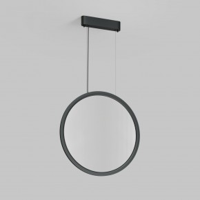 DK6606-BK Подвесной вертикальный светильник Veil со светодиодом H1700 d600 220V 48W 3000-6000K IP20 черный алюминий в Советском - sovetskiy.ok-mebel.com | фото 2