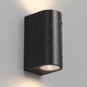 DK9791-BK Настенный уличный светильник NARVIK, IP44, 2хGU10 LED, до 15 Вт, черный, алюминий в Советском - sovetskiy.ok-mebel.com | фото 3