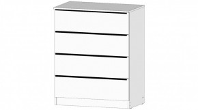 ЭЛЕГАНТ Комод 4 ящика (белый) в Советском - sovetskiy.ok-mebel.com | фото