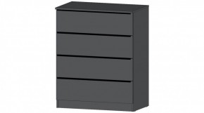 ЭЛЕГАНТ Комод 4 ящика (графит) в Советском - sovetskiy.ok-mebel.com | фото