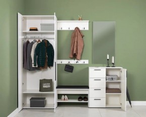 ЭЙР прихожая (модульная) Белый Шагрень в Советском - sovetskiy.ok-mebel.com | фото 2