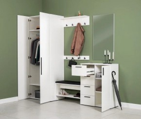 ЭЙР прихожая (модульная) Белый Шагрень в Советском - sovetskiy.ok-mebel.com | фото 27
