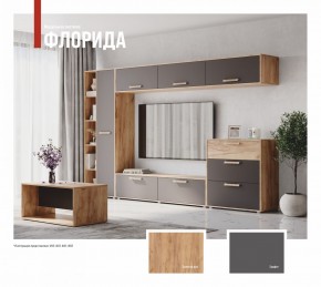 ФЛОРИДА Гостиная (модульная) дуб золотой/графит в Советском - sovetskiy.ok-mebel.com | фото