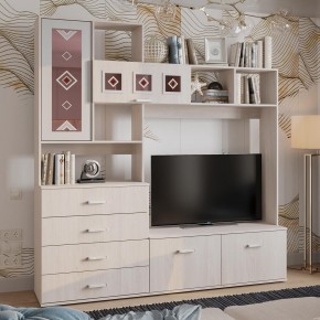 Гостиная Белла (модульная) ясень белый в Советском - sovetskiy.ok-mebel.com | фото 15