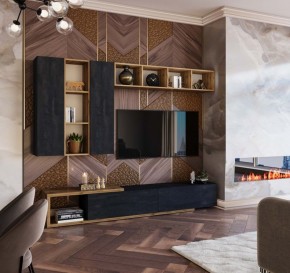 ХЛОЯ Гостиная (Дуб Вотан/Обсидиан) модульная в Советском - sovetskiy.ok-mebel.com | фото 11