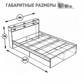 Камелия Кровать 0900, цвет белый, ШхГхВ 93,5х217х78,2 см., сп.м. 900х2000 мм., без матраса, основание есть в Советском - sovetskiy.ok-mebel.com | фото 3