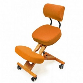 Коленный стул со спинкой Smartstool KW02В + Чехлы в Советском - sovetskiy.ok-mebel.com | фото 4