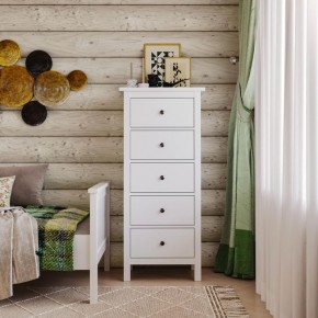Комод 05 Кантри белый с пятью ящиками в Советском - sovetskiy.ok-mebel.com | фото 4