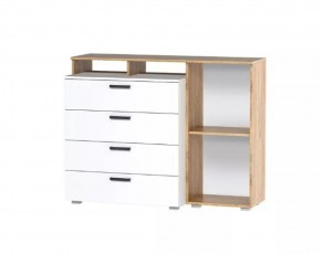 Комод №8 (Дуб Крафт Золотой/Белый) в Советском - sovetskiy.ok-mebel.com | фото 2