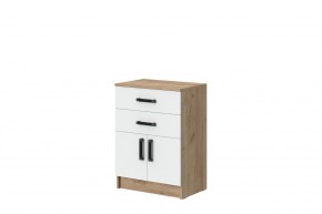 Комод Эконом (Дуб Крафт золотой/Белый текстурный) в Советском - sovetskiy.ok-mebel.com | фото