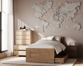 Комод КАСТОР с пятью ящиками, цвет Дуб Сонома в Советском - sovetskiy.ok-mebel.com | фото 3