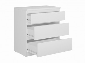 Комод КАСТОР с тремя ящиками, цвет белый в Советском - sovetskiy.ok-mebel.com | фото 2