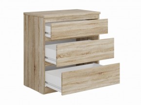 Комод КАСТОР с тремя ящиками, цвет Дуб Сонома в Советском - sovetskiy.ok-mebel.com | фото 2