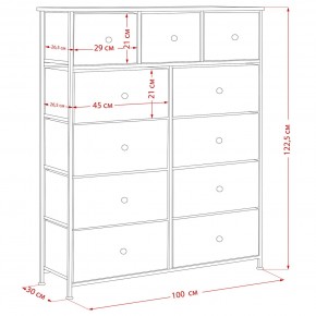 Комод Leset Линкс 11 ящиков (МДФ) в Советском - sovetskiy.ok-mebel.com | фото 12