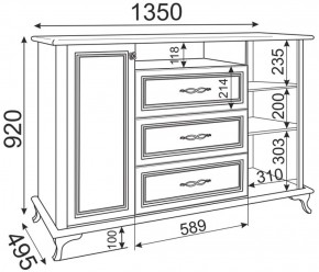 Комод М03 Скарлетт (бодега светлая) в Советском - sovetskiy.ok-mebel.com | фото 2