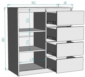 Комод Мальта K115 в Советском - sovetskiy.ok-mebel.com | фото 2