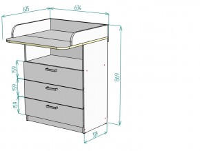 Комод пеленальный K211 в Советском - sovetskiy.ok-mebel.com | фото 2